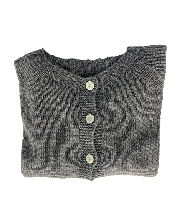 Int. Italy Cardigan Grey mel.