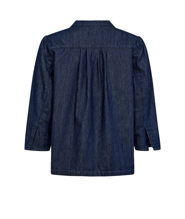 Mos Mosh Bai Denim bluse dark blue