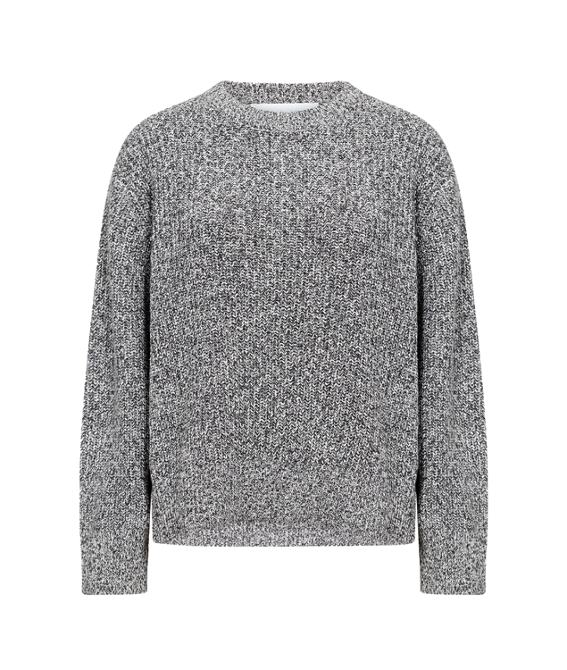 Levete LR-Ibbi 2 strik bluse grey/white