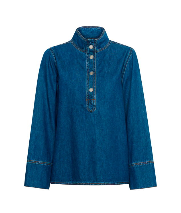 MEW Hilma bluse blue denim